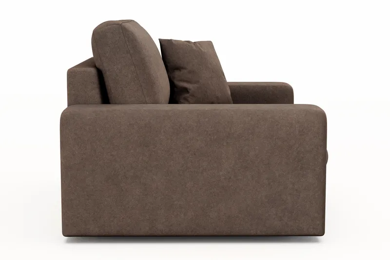 Arken Lyx Syvä Kangasnojatuoli - Ruskea - Huonekalut - Tuoli & nojatuoli - Nojatuoli & lepotuoli