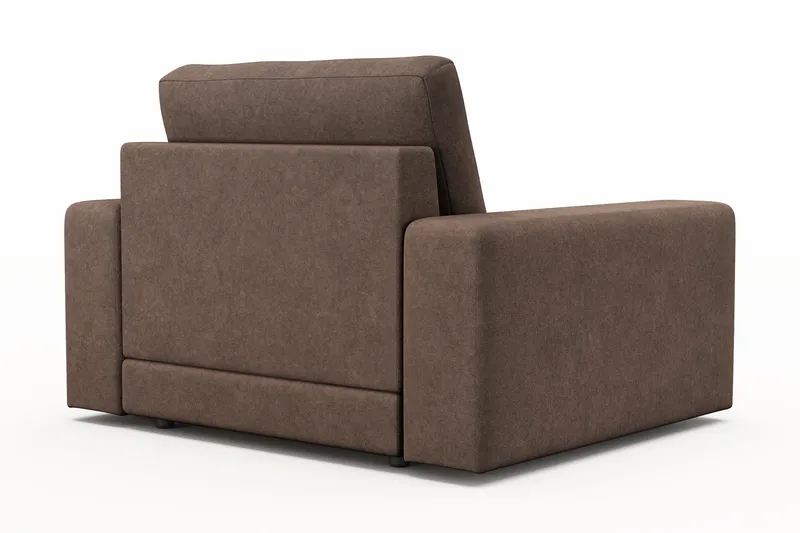 Arken Lyx Syvä Kangasnojatuoli - Ruskea - Huonekalut - Tuoli & nojatuoli - Nojatuoli & lepotuoli