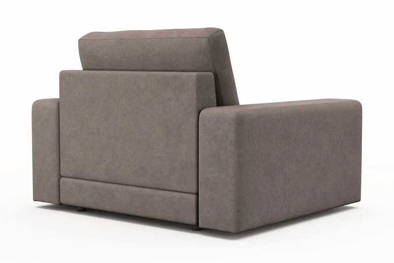 Arken Lyx Syvä Kangasnojatuoli - Ruskea - Huonekalut - Tuoli & nojatuoli - Nojatuoli & lepotuoli