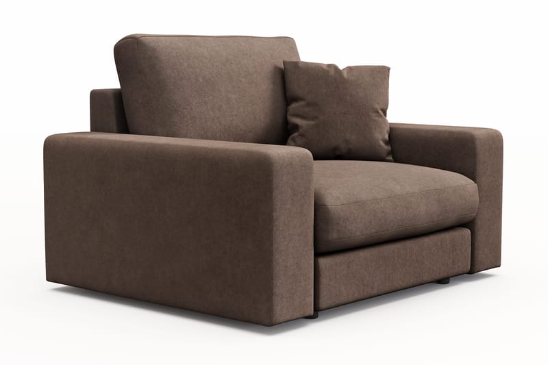 Arken Lyx Syvä Kangasnojatuoli - Ruskea - Huonekalut - Tuoli & nojatuoli - Nojatuoli & lepotuoli