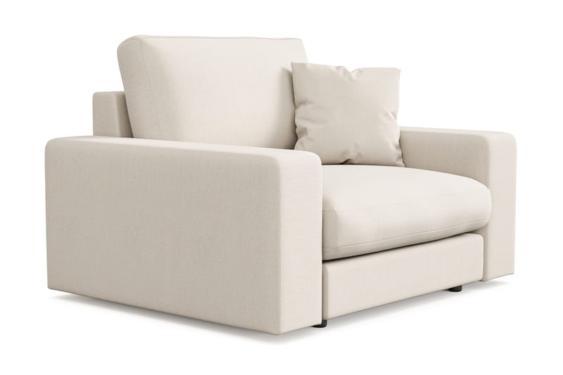 Arken Lyx Syvä Kangasnojatuoli - Vaalea beige - Huonekalut - Tuoli & nojatuoli - Nojatuoli & lepotuoli