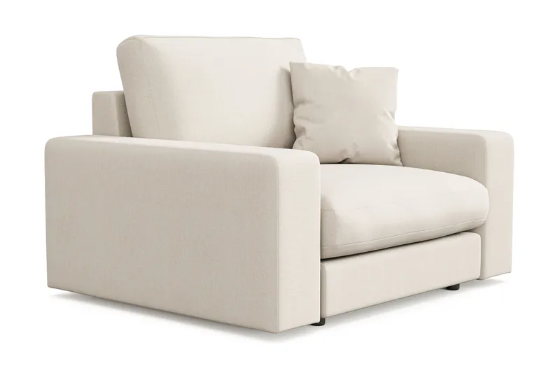 Arken Lyx Syvä Kangasnojatuoli - Vaalea beige - Huonekalut - Tuoli & nojatuoli - Nojatuoli & lepotuoli