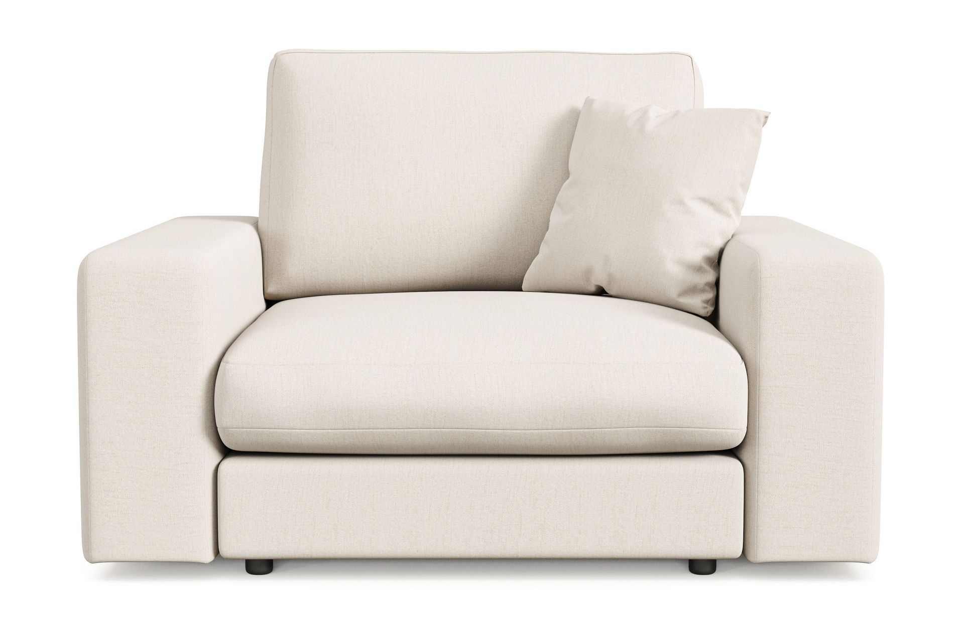 Arken Lyx Syvä Kangasnojatuoli - Vaalea beige