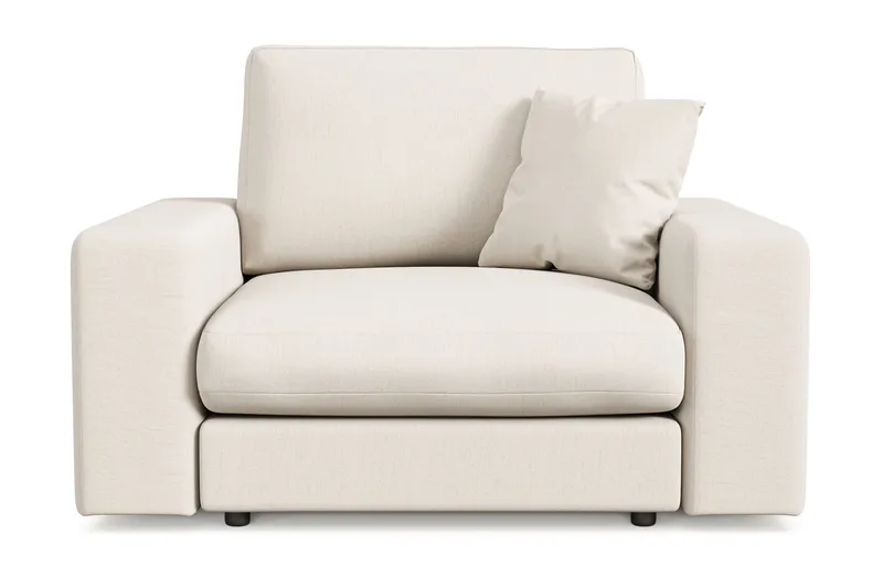 Arken Lyx Syvä Kangasnojatuoli - Vaalea beige - Huonekalut - Tuoli & nojatuoli - Nojatuoli & lepotuoli