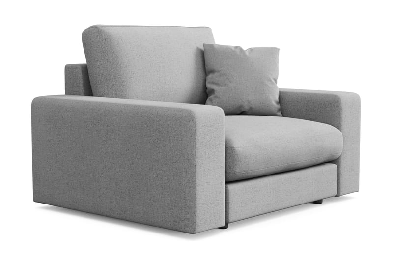 Arken Lyx Syvä Kangasnojatuoli - Vaaleanharmaa - Huonekalut - Tuoli & nojatuoli - Nojatuoli & lepotuoli