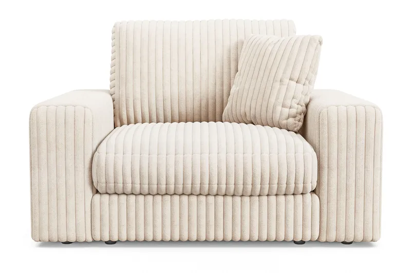 Arken Lyx Syvä Manchesternojatuoli, Beige