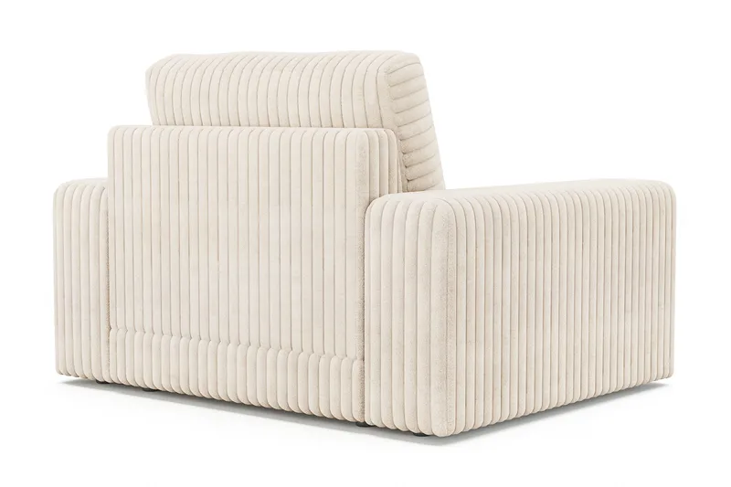 Arken Lyx Syvä Manchesternojatuoli - Beige - Huonekalut - Tuoli & nojatuoli - Nojatuoli & lepotuoli