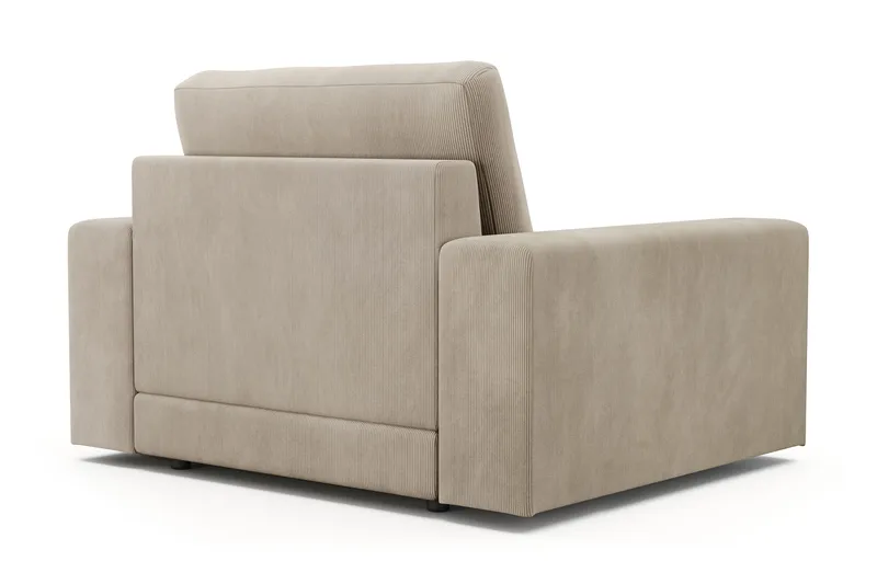 Arken Lyx Syvä Manchesternojatuoli - Greige - Huonekalut - Tuoli & nojatuoli - Nojatuoli & lepotuoli