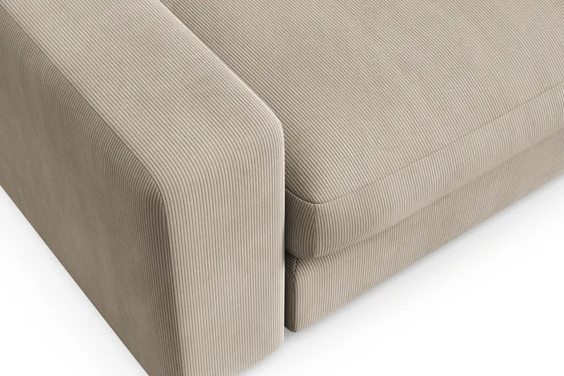 Arken Lyx Syvä Manchesternojatuoli - Greige - Huonekalut - Tuoli & nojatuoli - Nojatuoli & lepotuoli