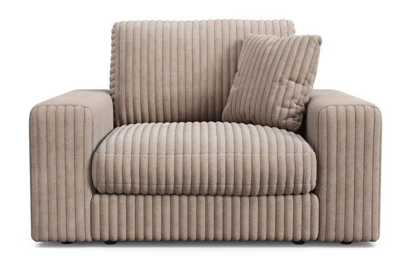 Arken Lyx Syvä Manchesternojatuoli, Greige