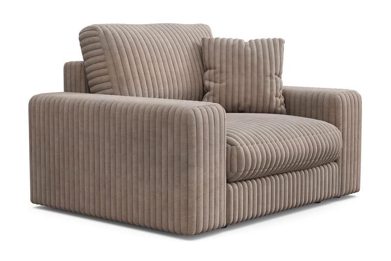 Arken Lyx Syvä Manchesternojatuoli - Greige - Huonekalut - Tuoli & nojatuoli - Nojatuoli & lepotuoli