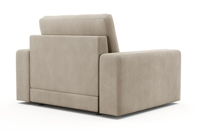 Arken Lyx Syvä Manchesternojatuoli - Greige - Huonekalut - Tuoli & nojatuoli - Nojatuoli & lepotuoli