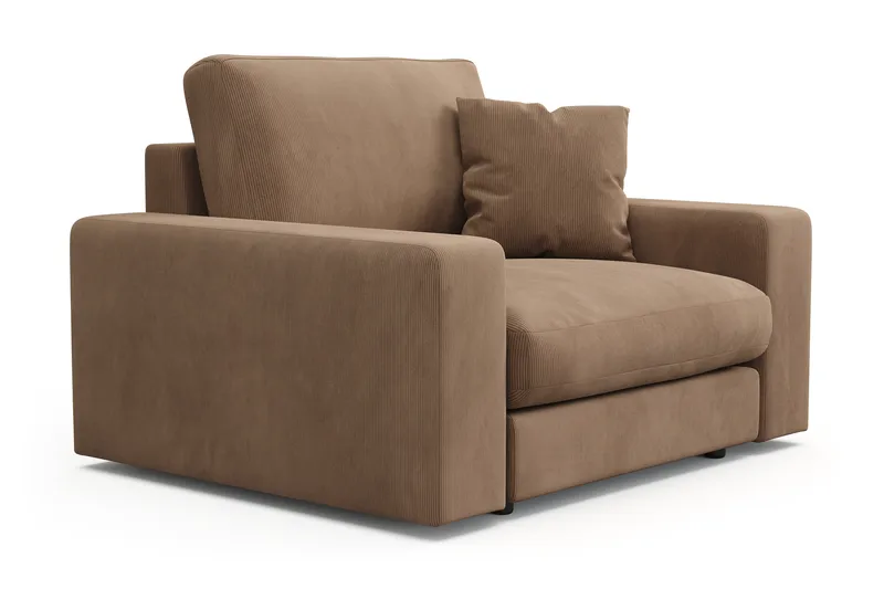 Arken Lyx Syvä Manchesternojatuoli - Ruskea - Huonekalut - Tuoli & nojatuoli - Nojatuoli & lepotuoli