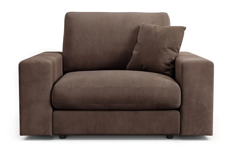 Arken Lyx Syvä Manchesternojatuoli - Ruskea - Huonekalut - Tuoli & nojatuoli - Nojatuoli & lepotuoli