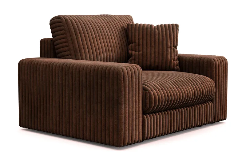 Arken Lyx Syvä Manchesternojatuoli - Tummanruskea - Huonekalut - Tuoli & nojatuoli - Nojatuoli & lepotuoli