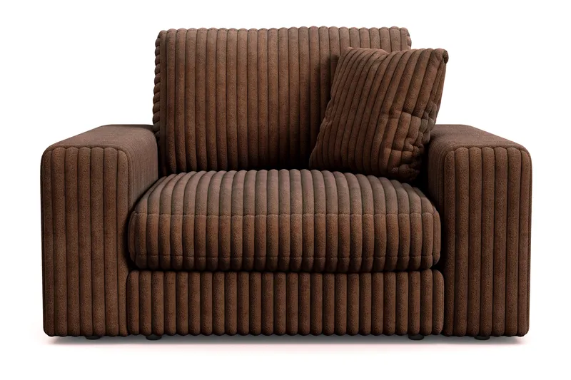 Arken Lyx Syvä Manchesternojatuoli - Tummanruskea - Huonekalut - Tuoli & nojatuoli - Nojatuoli & lepotuoli