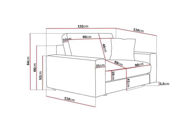 Arken Lyx Syvä Samettinen nojatuoli - Beige - Huonekalut - Tuoli & nojatuoli - Nojatuoli & lepotuoli