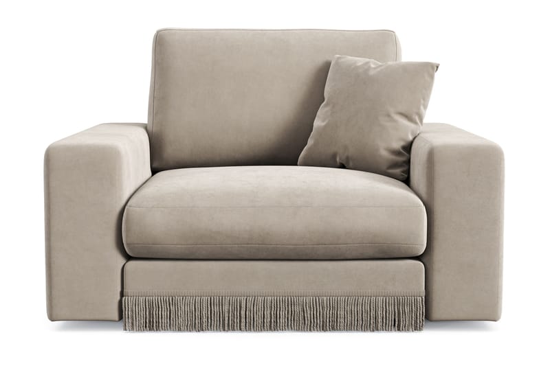 Arken Lyx Syvä Samettinen nojatuoli, Beige