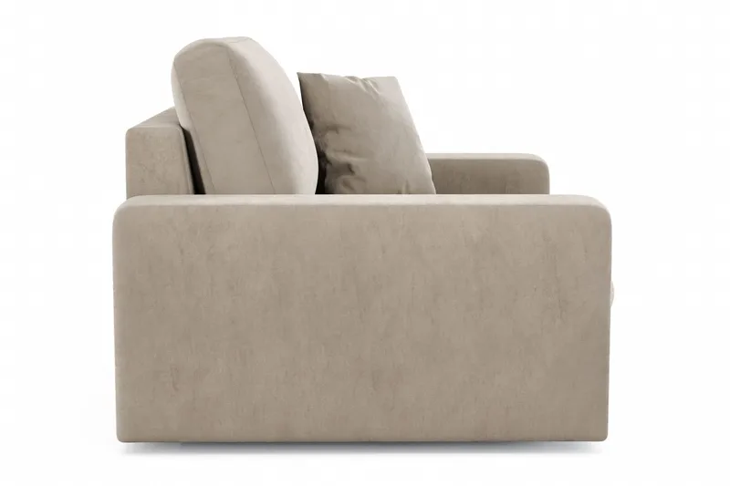 Arken Lyx Syvä Samettinen nojatuoli - Beige - Huonekalut - Tuoli & nojatuoli - Nojatuoli & lepotuoli