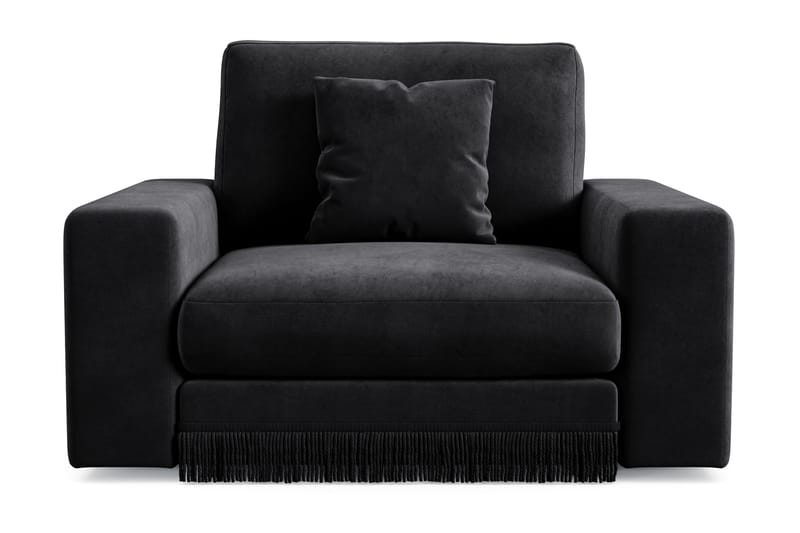 Arken Lyx Syvä Samettinen nojatuoli, Musta