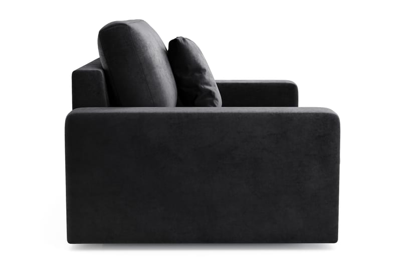 Arken Lyx Syvä Samettinen nojatuoli - Musta - Huonekalut - Tuoli & nojatuoli - Nojatuoli & lepotuoli