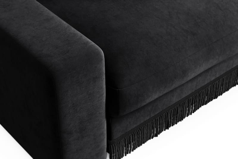 Arken Lyx Syvä Samettinen nojatuoli - Musta - Huonekalut - Tuoli & nojatuoli - Nojatuoli & lepotuoli