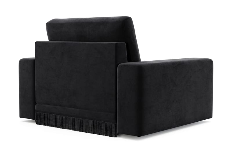 Arken Lyx Syvä Samettinen nojatuoli - Musta - Huonekalut - Tuoli & nojatuoli - Nojatuoli & lepotuoli