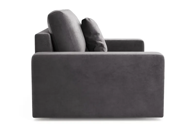 Arken Lyx Syvä Samettinen nojatuoli - Tummanharmaa - Huonekalut - Tuoli & nojatuoli - Nojatuoli & lepotuoli