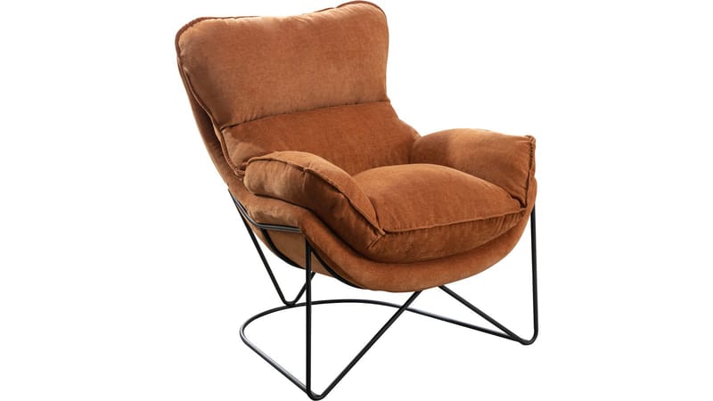 Artemis-nojatuoli kankaalla verhoiltu - okra - Huonekalut - Tuoli & nojatuoli - Nojatuoli & lepotuoli