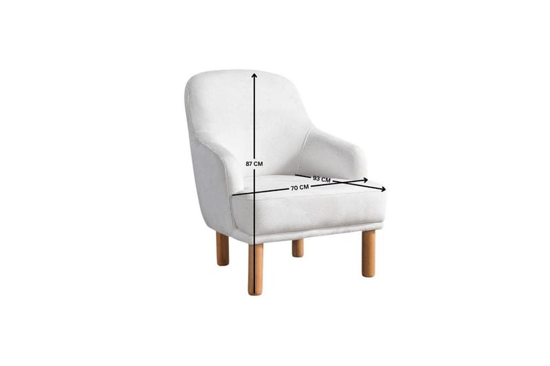 Astran Nojatuoli - Kermanvalkoinen - Huonekalut - Tuoli & nojatuoli - Nojatuoli & lepotuoli