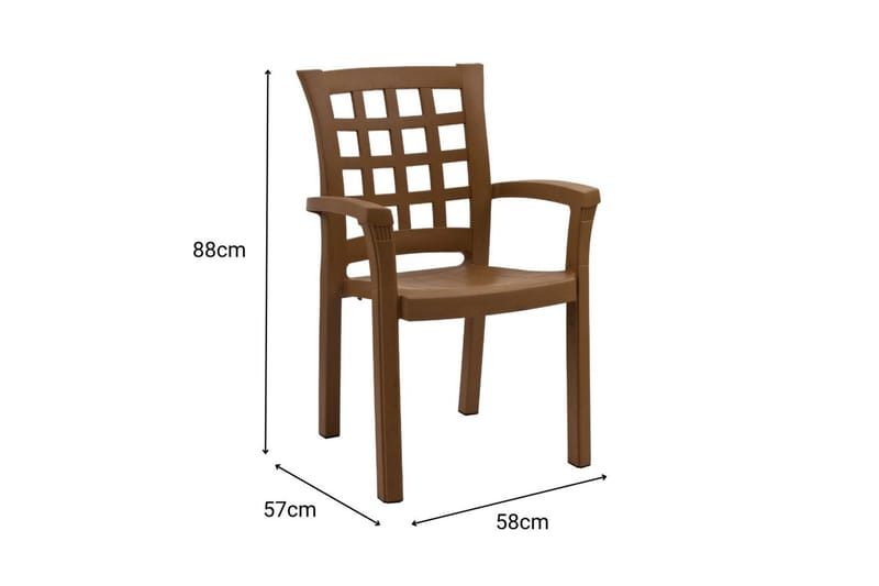 Athodna Ruokapöydän tuoli - Ruskea - Huonekalut - Tuoli & nojatuoli - Ruokapöydän tuolit