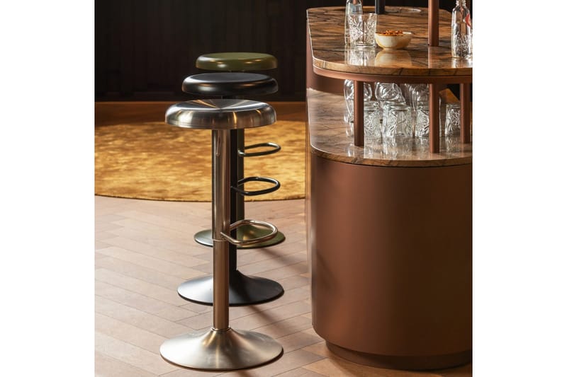 Baarijakkara Isaac - Lämmin Vihreä - Huonekalut - Tuoli & nojatuoli - Baarituoli