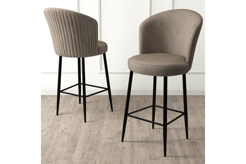 Baarijakkara Redlands Cappuccino / musta - Cappuccino / musta - Huonekalut - Tuoli & nojatuoli - Baarituoli