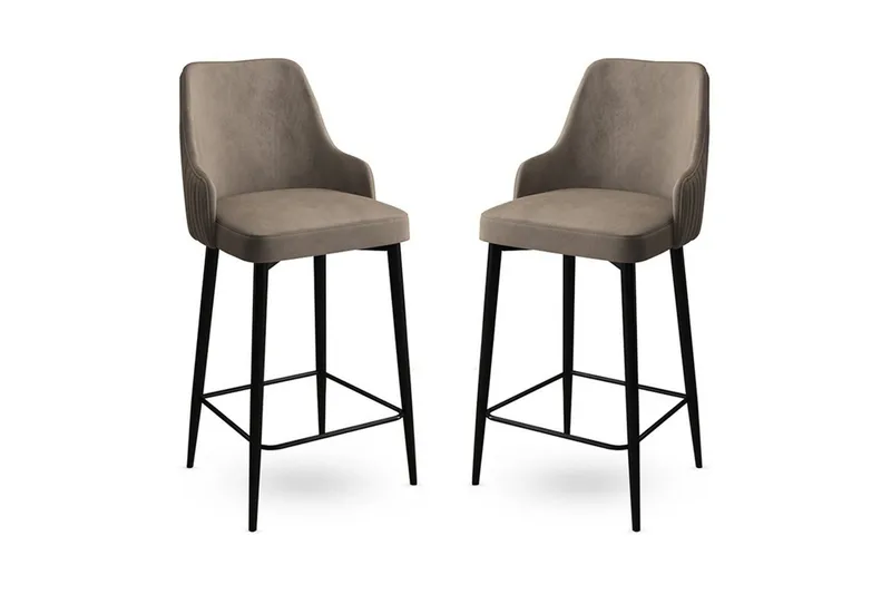 Baarijakkara Ydra Cappuccino / musta - Cappuccino / musta - Huonekalut - Tuoli & nojatuoli - Baarituoli