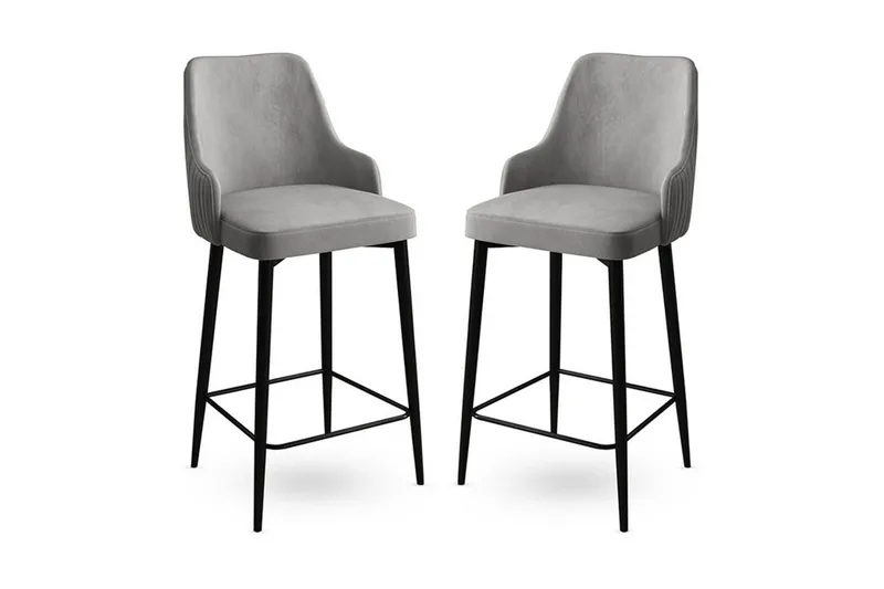 Baarijakkara Ydra Harmaa / Musta - Harmaa / Musta - Huonekalut - Tuoli & nojatuoli - Baarituoli