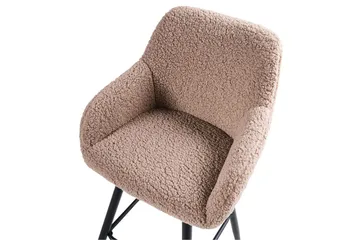 Baarituoli Casmalia 2 kpl Beige/musta - Beige/musta - Huonekalut - Tuoli & nojatuoli - Baarituoli