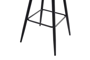 Baarituoli Casmalia 2 kpl Beige/musta - Beige/musta - Huonekalut - Tuoli & nojatuoli - Baarituoli