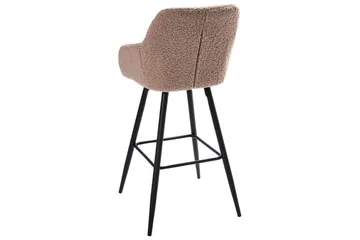 Baarituoli Casmalia 2 kpl Beige/musta - Beige/musta - Huonekalut - Tuoli & nojatuoli - Baarituoli