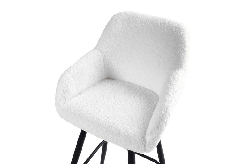 Baarituoli Casmalia 2 kpl Valkoinen/musta - Valkoinen/musta - Huonekalut - Tuoli & nojatuoli - Baarituoli