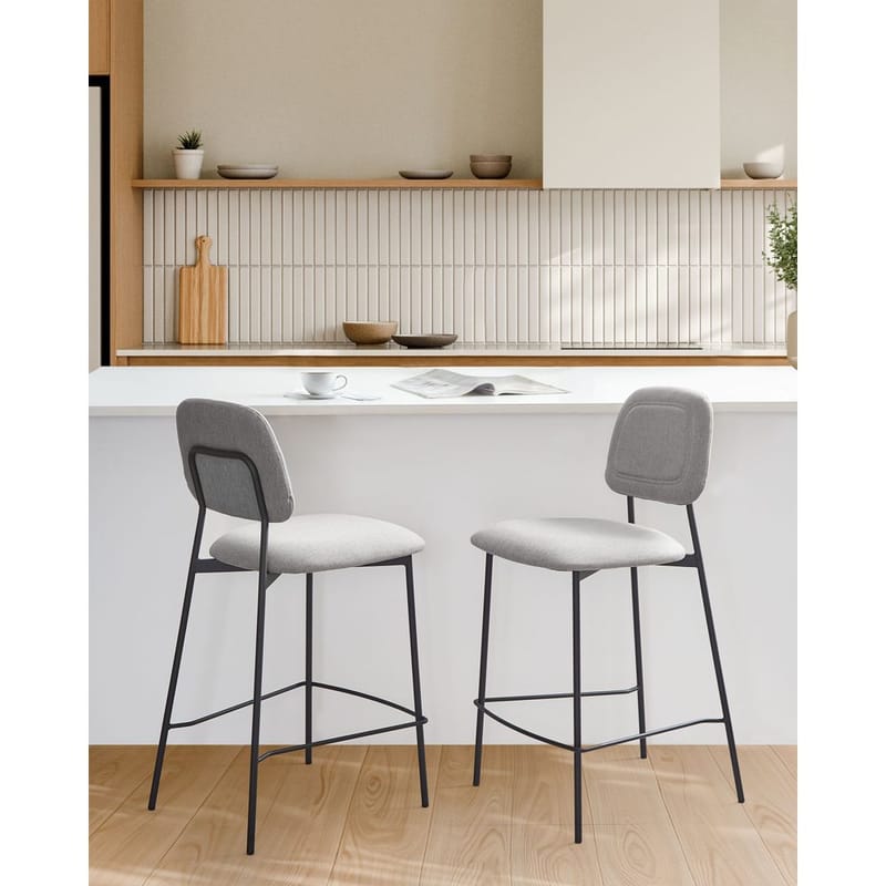 Baarituoli Duette 2-pakkaus - Harmaa, Musta - Huonekalut - Tuoli & nojatuoli - Baarituoli