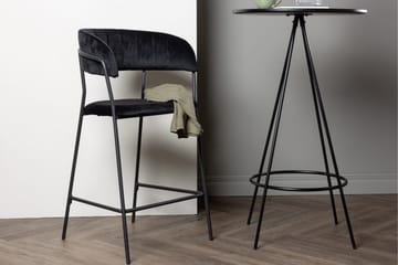 Baarituoli Lui-ruokatuoli musta Black - Huonekalut - Tuoli & nojatuoli - Baarituoli
