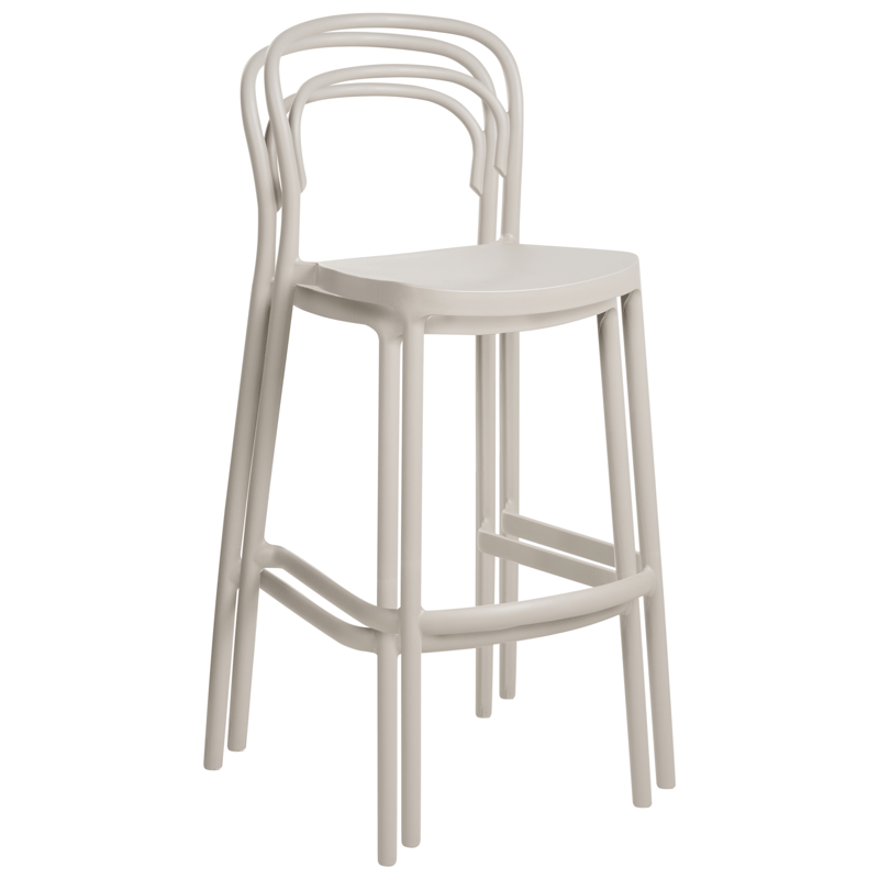 Baarituoli ulos Porano - Beige - Huonekalut - Tuoli & nojatuoli - Baarituoli