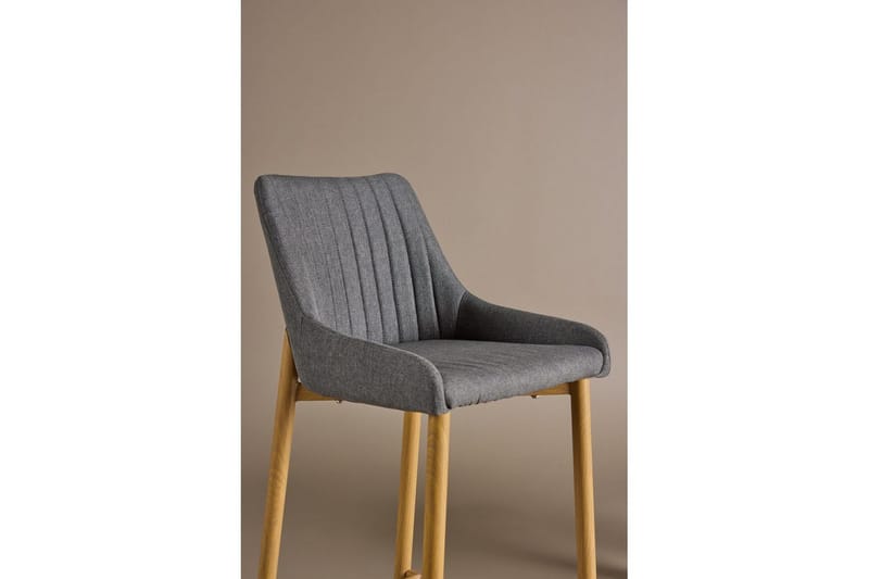 Baarituoli Plaza 2-pack Luonnollinen/Tummanharmaa - Huonekalut - Tuoli & nojatuoli - Baarituoli