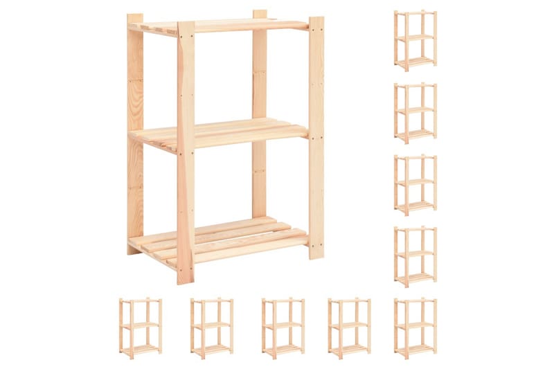 3-kerroksiset varastohyllyt 10 kpl 60x38x90cm 150kg - Huonekalut - Tuoli & nojatuoli - Baarituoli