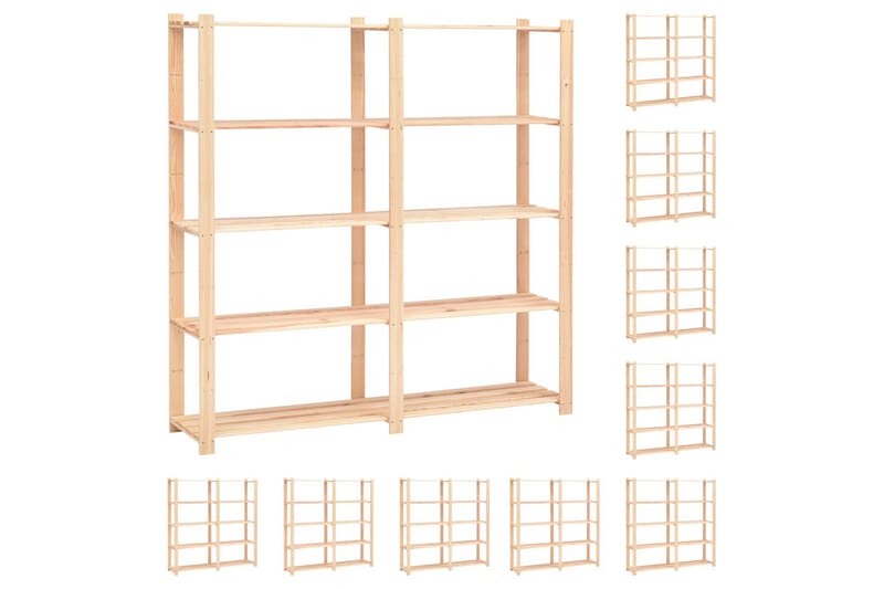 5-kerroksiset varastohyllyt 10 kpl 170x38x170cm 500kg - Huonekalut - Tuoli & nojatuoli - Baarituoli