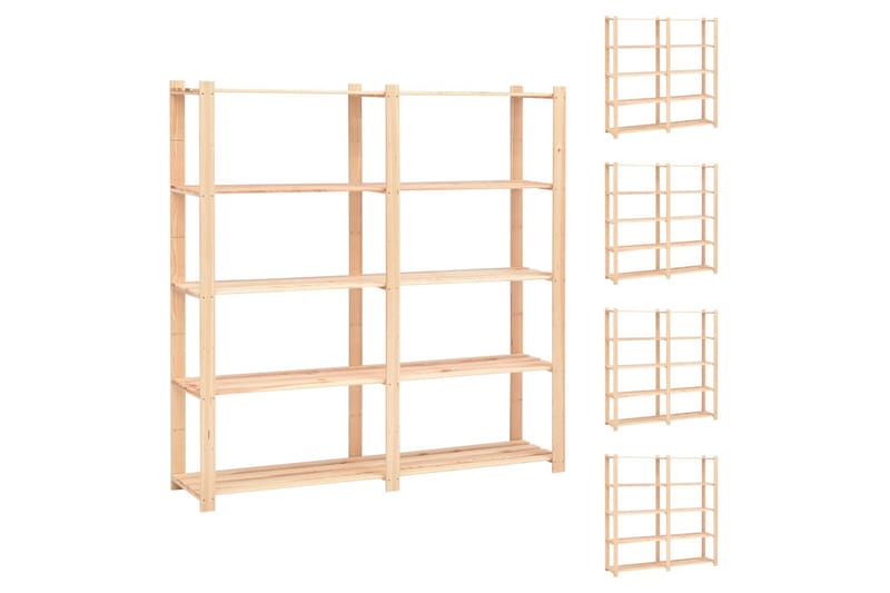 5-kerroksiset varastohyllyt 5kpl 170x38x170cm 500kg - Huonekalut - Tuoli & nojatuoli - Baarituoli