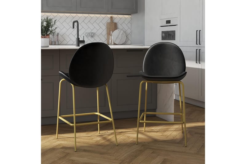 Baarituoli Astoria - Musta - Huonekalut - Tuoli & nojatuoli - Baarituoli