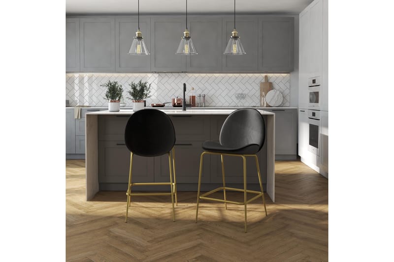 Baarituoli Astoria - Musta - Huonekalut - Tuoli & nojatuoli - Baarituoli