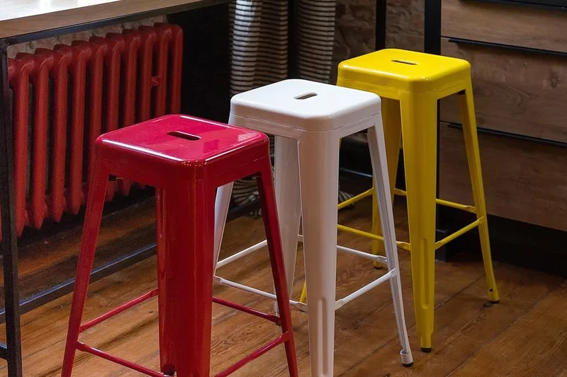 Baarituoli Cabrillo 42 cm - Keltainen - Huonekalut - Tuoli & nojatuoli - Baarituoli