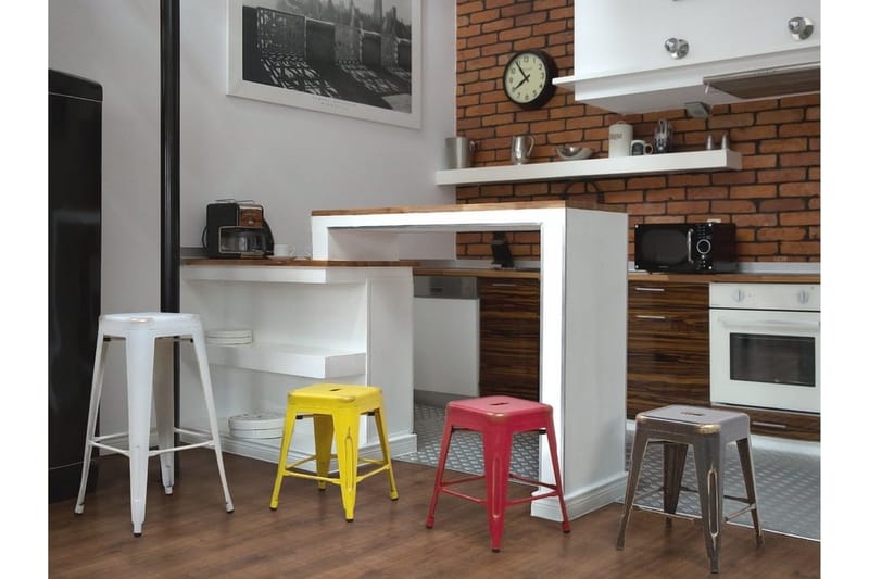 Baarituoli Cabrillo 42 cm - Musta - Huonekalut - Tuoli & nojatuoli - Baarituoli